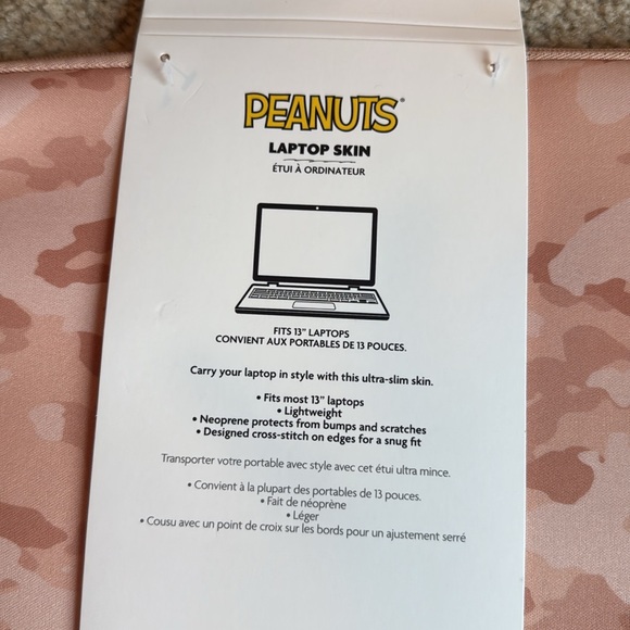 Peanuts Pink Laptop Skin and AirPod Case Set beige camo camouflage tech camo - Picture 5 of 7